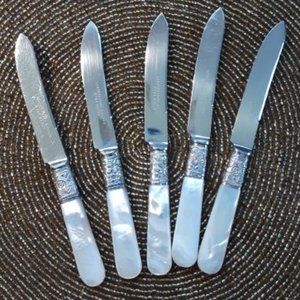 Antique LANDERS FRARY & CLARK, fruit knife set